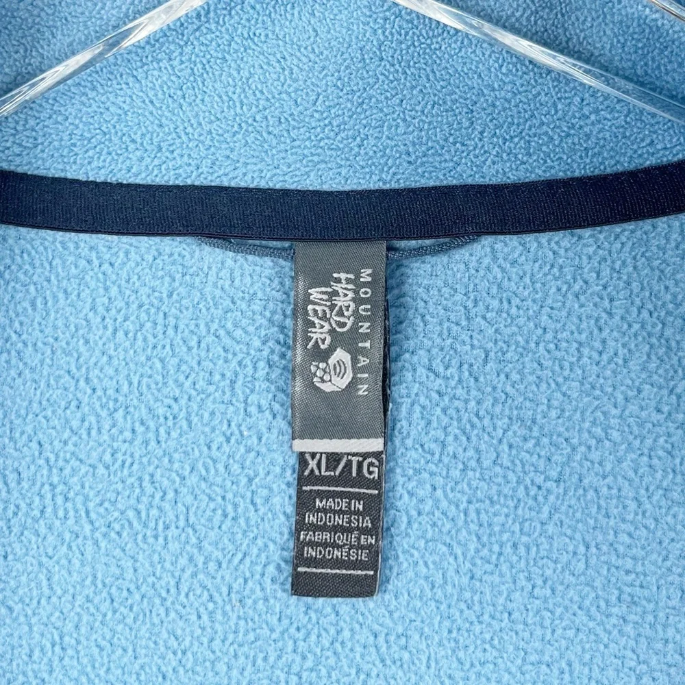 Mountain Hardwear Blue Full Zip Fleece Long Sleeve Jacket Coat Top